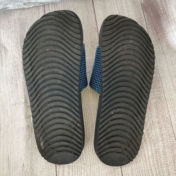 Nike men 7 slip on sandals/slides yellow & blue - Picture 6 of 6